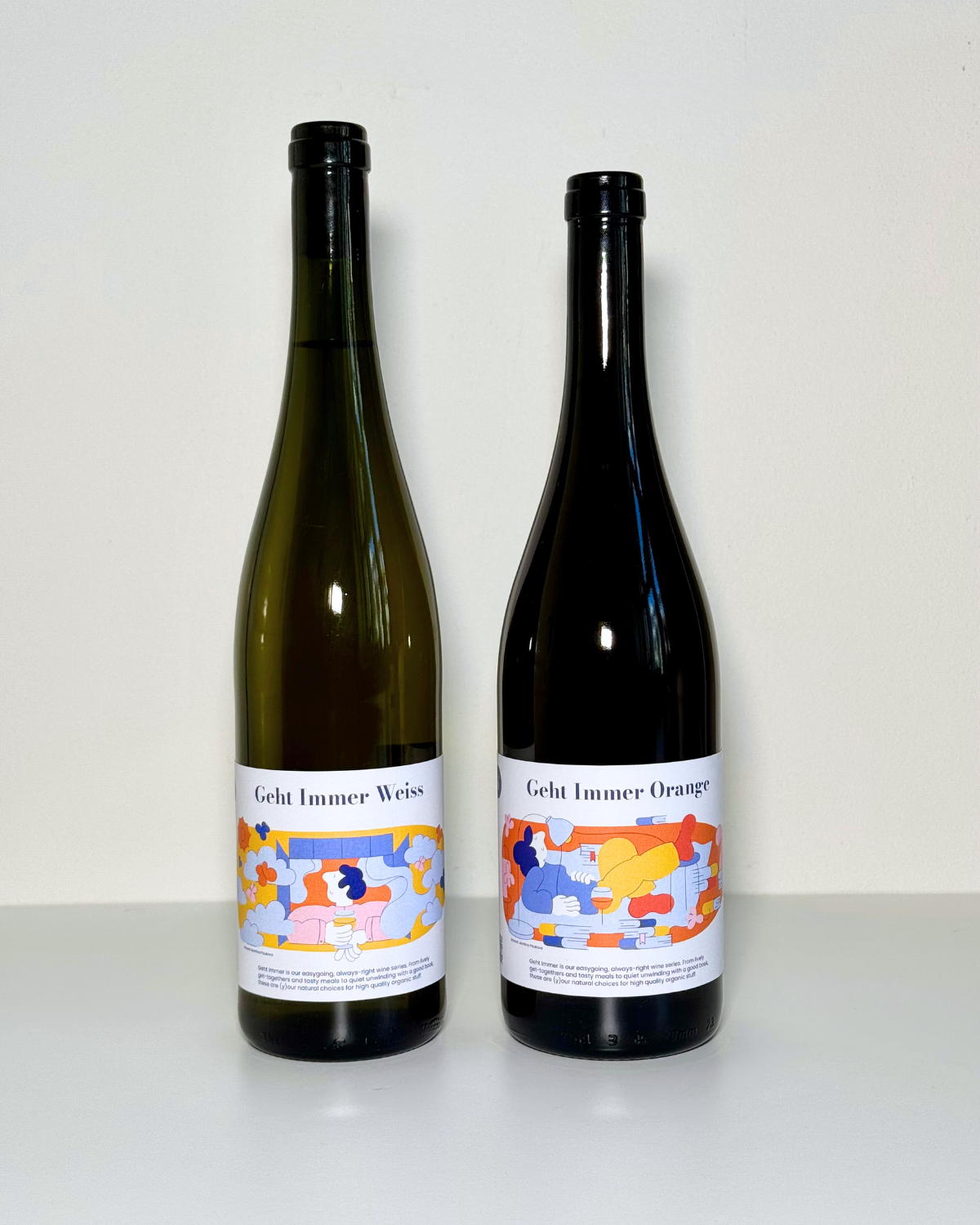 Geht Immer Orange & Weiss Duo